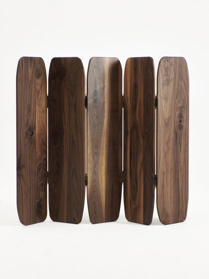 Small Madeira Room Divider in Walnut Room Dividers