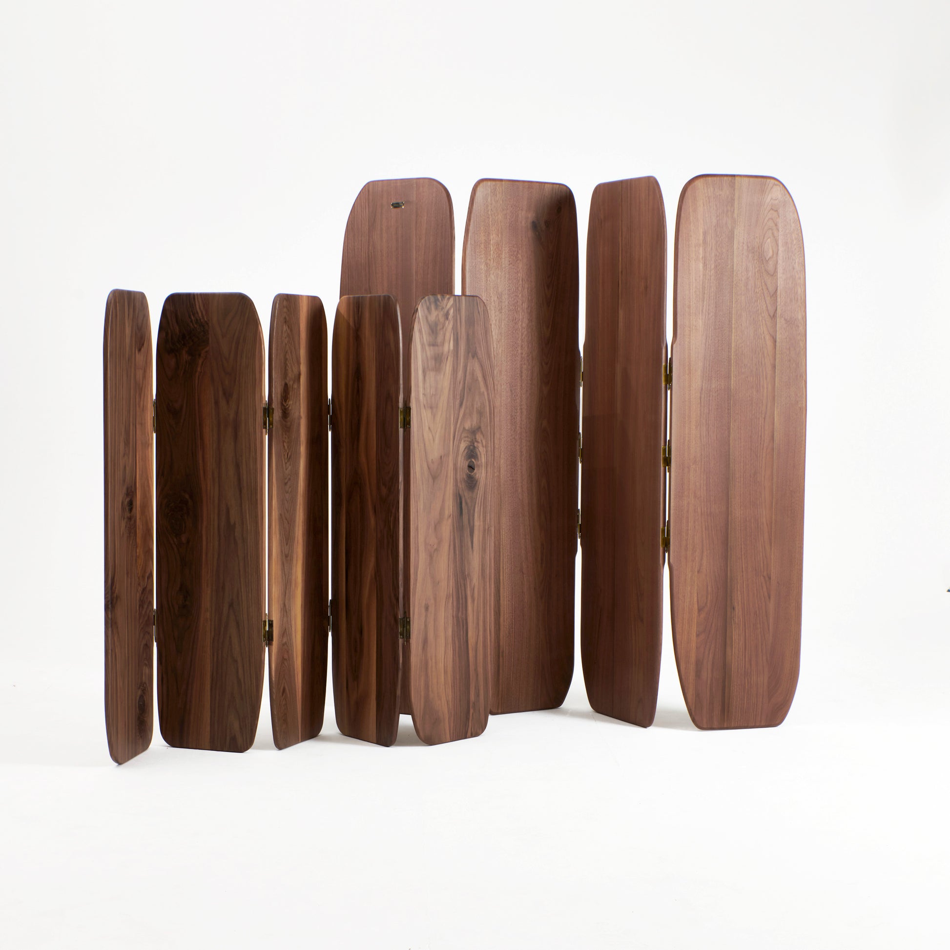 Small Madeira Room Divider in Walnut Room Divider
