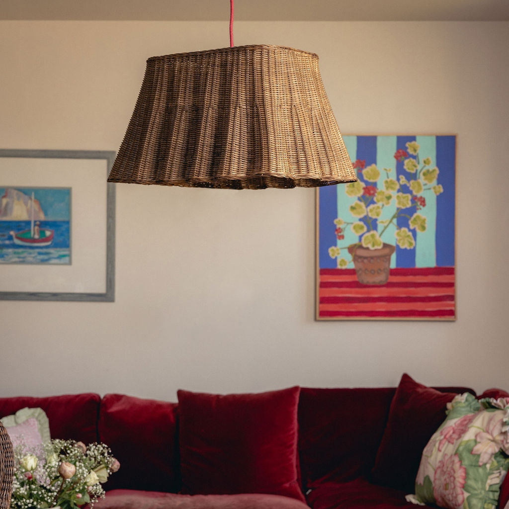 Matilda Rattan Pendant Shade - Small Lamp Shades