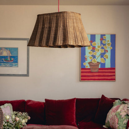 Matilda Rattan Pendant Shade - Small Lamp Shades