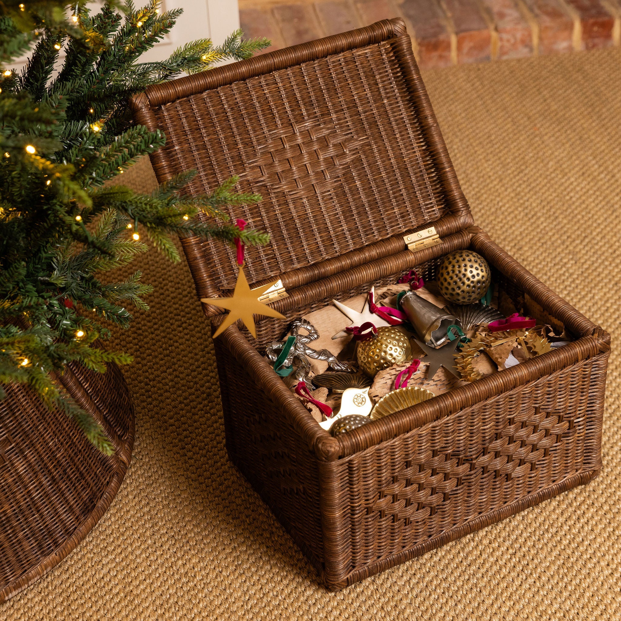 Sofie Rattan Storage Box, Large, Boxes – Claude Home