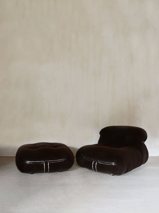 Soriana 4-Piece Set by Afra E Tobia Scarpa for Cassina, Ca. 1970 Sofas