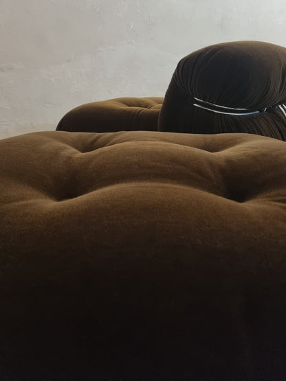 Soriana Armchairs and Pouf by Afra e Tobia Scarpa for Cassina, 1969 Chairs