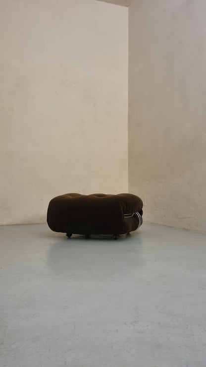 Soriana Pouf Designed by Afra E Tobia Scarpa for Cassina, 1969 Ottomans