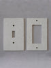 Square Single Gang Porcelain Light Switch Plate Hardware
