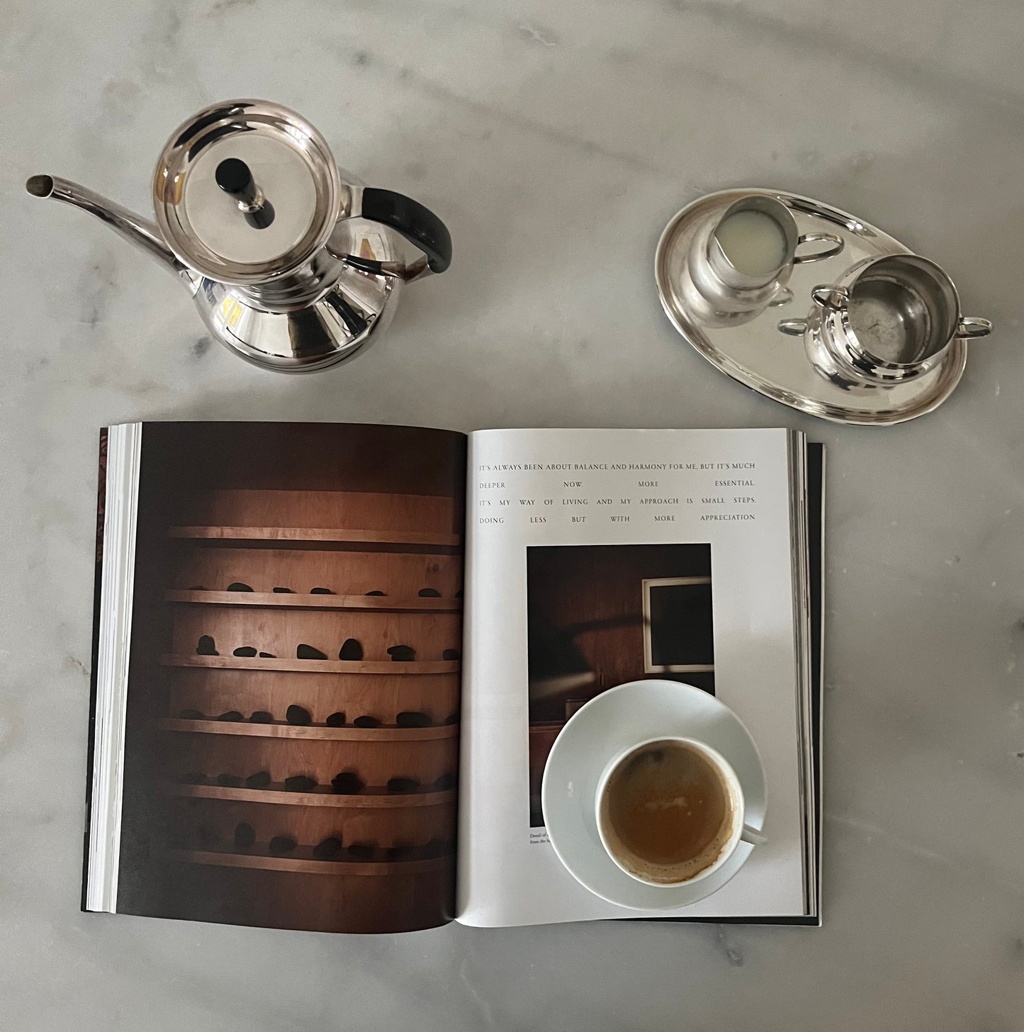 Silver Plated Sugar Pot and Creamer on Tray