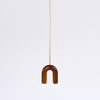 TRN Model A1 Ceramic Pendant Light - Gold Finish Pendant Lights