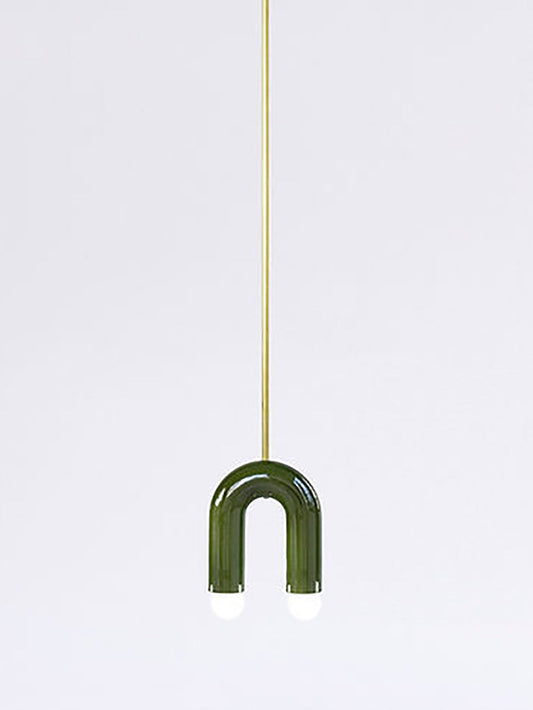 TRN Model A1 Ceramic Pendant Light - Gold Finish Pendant Lights