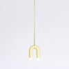 TRN Model A1 Ceramic Pendant Light - Gold Finish Pendant Lights