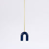 TRN Model A1 Ceramic Pendant Light - Gold Finish Pendant Lights