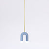 TRN Model A1 Ceramic Pendant Light - Gold Finish Pendant Lights
