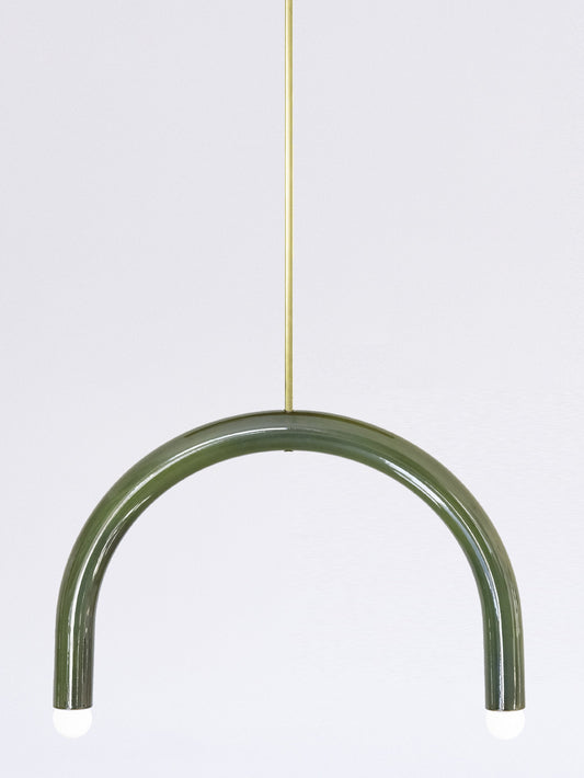 TRN Model B4 Ceramic Pendant Light - Gold Finish Pendant Lights