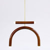 TRN Model E1 Ceramic Pendant Light - Gold Finish Pendant Lights