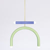 TRN Model E1 Ceramic Pendant Light - Gold Finish Pendant Lights