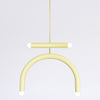 TRN Model E1 Ceramic Pendant Light - Gold Finish Pendant Lights