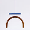 TRN Model E1 Ceramic Pendant Light - Silver Finish Pendant Lights