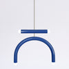TRN Model E1 Ceramic Pendant Light - Silver Finish Pendant Lights