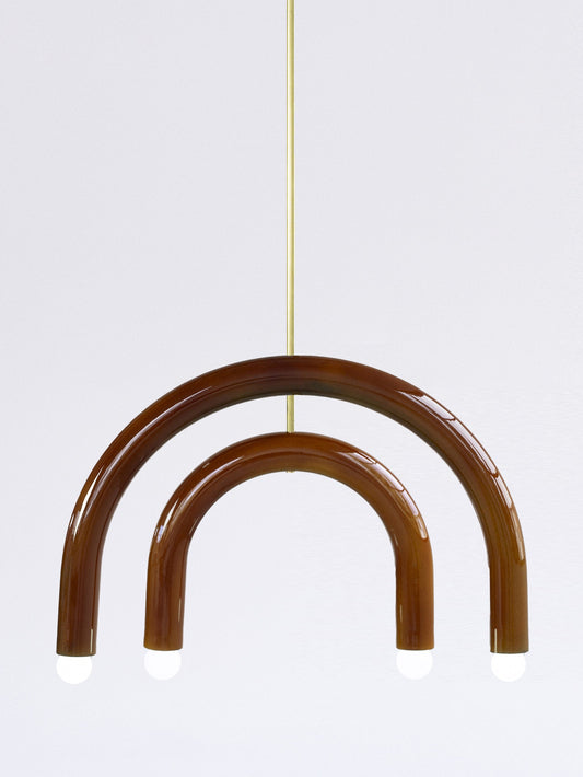 TRN Model E3 Ceramic Pendant Light - Gold Finish Pendant Lights