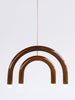 TRN Model E3 Ceramic Pendant Light - Gold Finish Pendant Lights