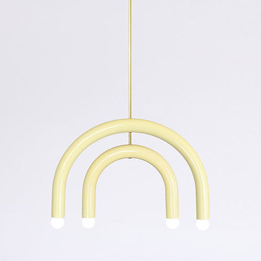 TRN Model E3 Ceramic Pendant Light - Gold Finish Pendant Lights