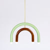 TRN Model E3 Ceramic Pendant Light - Gold Finish Pendant Lights