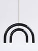 TRN Model E3 Ceramic Pendant Light - Silver Finish Pendant Lights