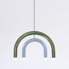 TRN Model E3 Ceramic Pendant Light - Silver Finish Pendant Lights