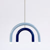 TRN Model E3 Ceramic Pendant Light - Silver Finish Pendant Lights
