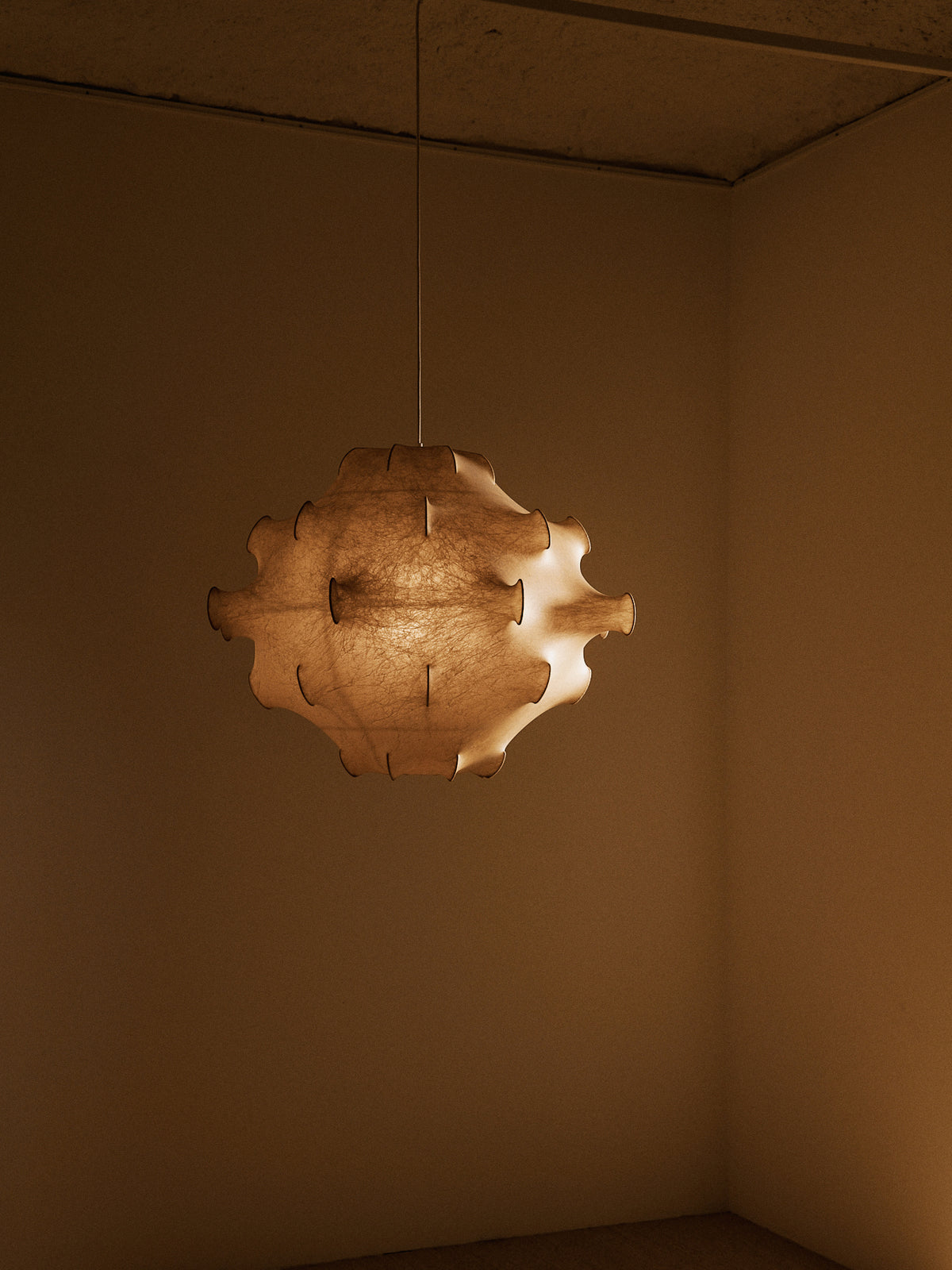 Achille & Pier Castiglioni Circa 1970 Taraxacum Ceiling Lamp, Small Model, Resin and Steel Wire Pendant Lights