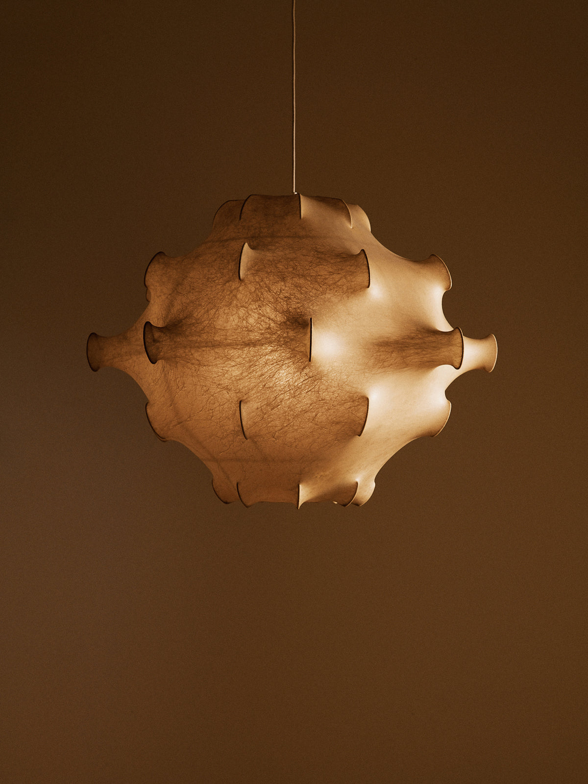 Achille & Pier Castiglioni Circa 1970 Taraxacum Ceiling Lamp, Small Model, Resin and Steel Wire Pendant Lights