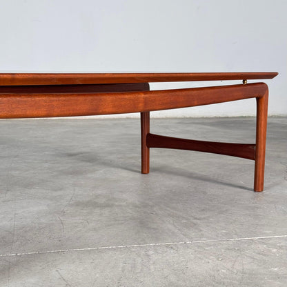 Teak Coffee Table FD 15/54 by Peter Hvidt & Orla Molgaard-Nielsen, 1950s, Signed Coffee Tables