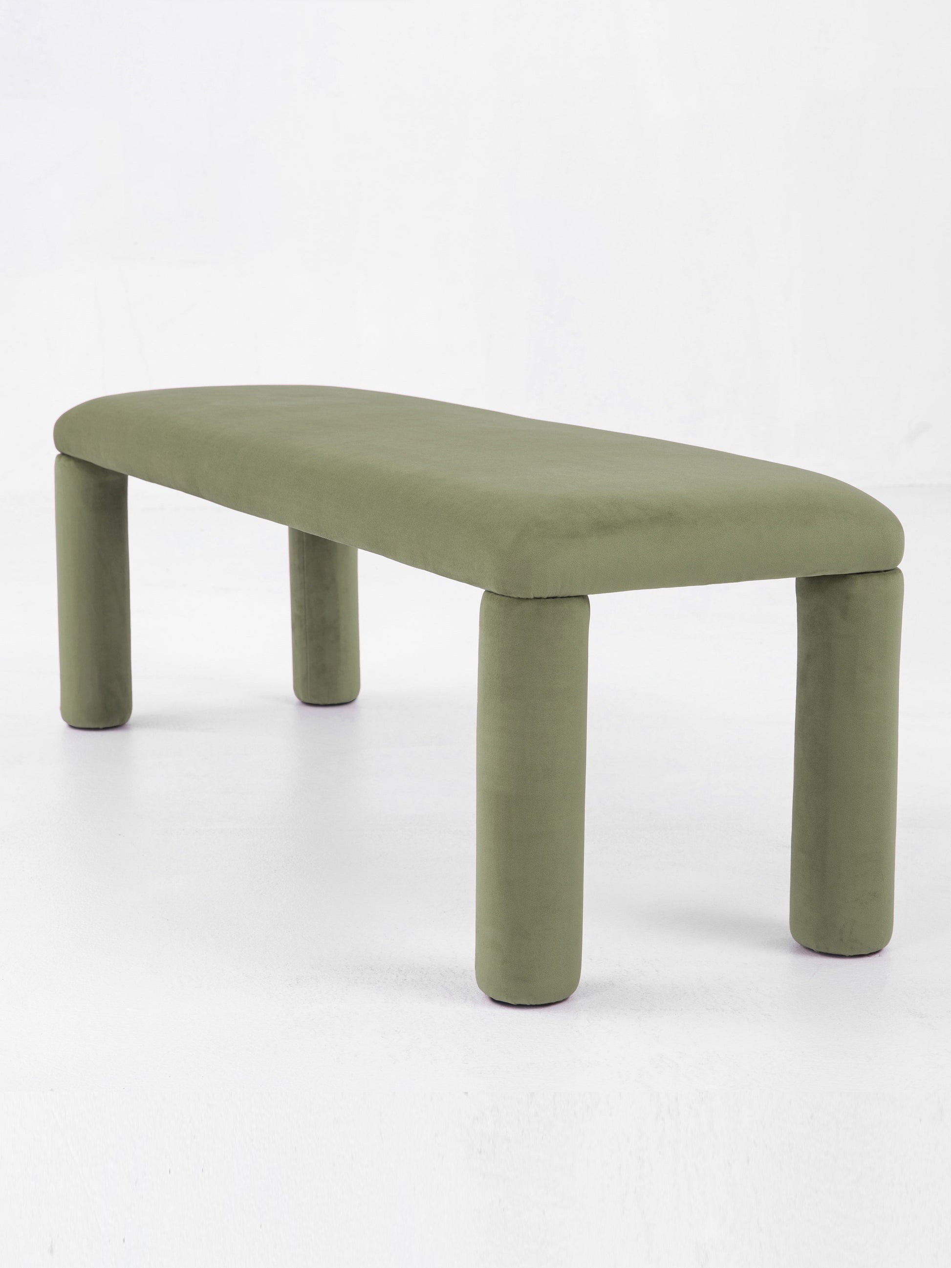 Temi Bench in Forest by Sun at Six Benches