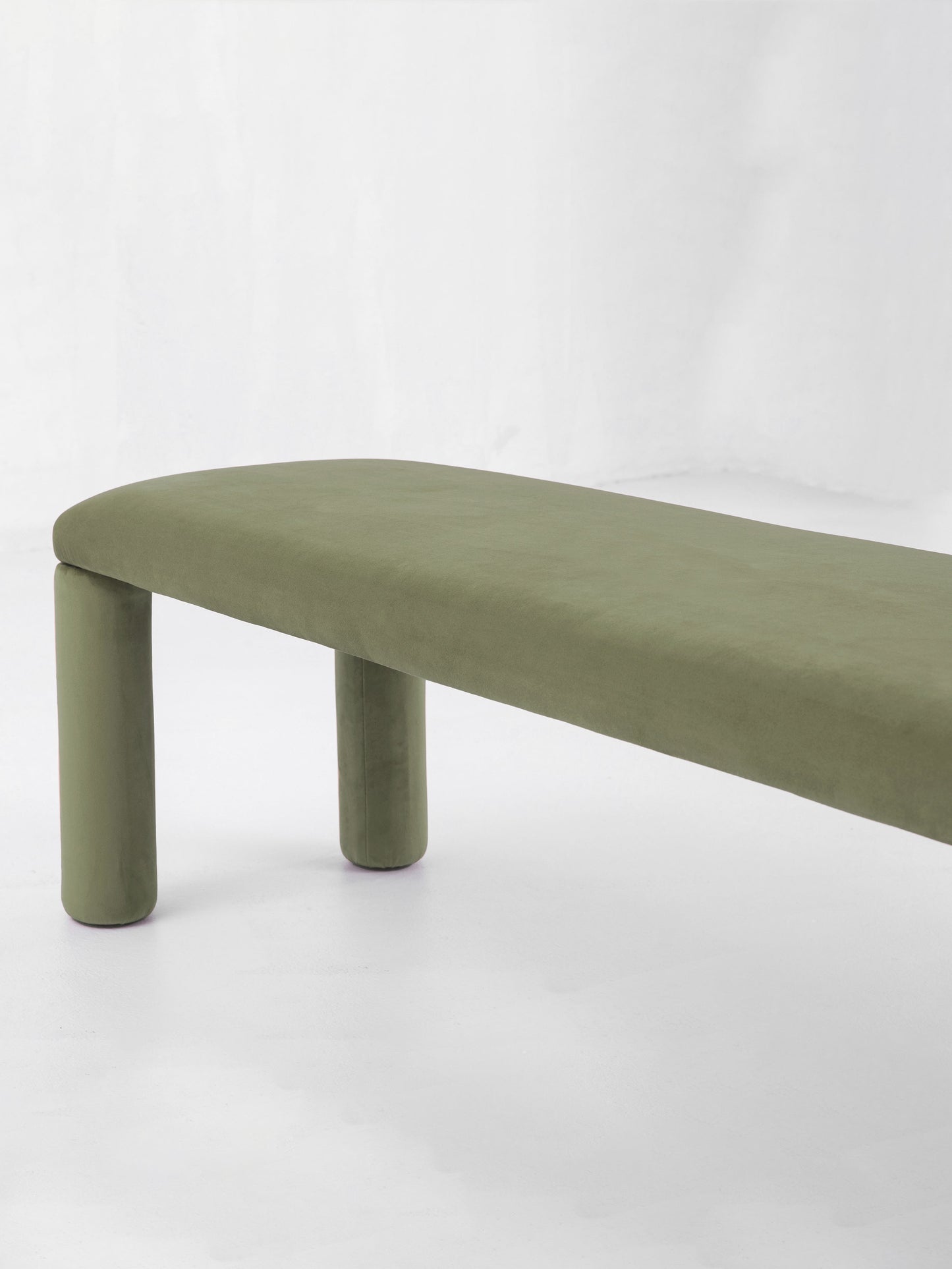 Temi Bench in Forest by Sun at Six Benches