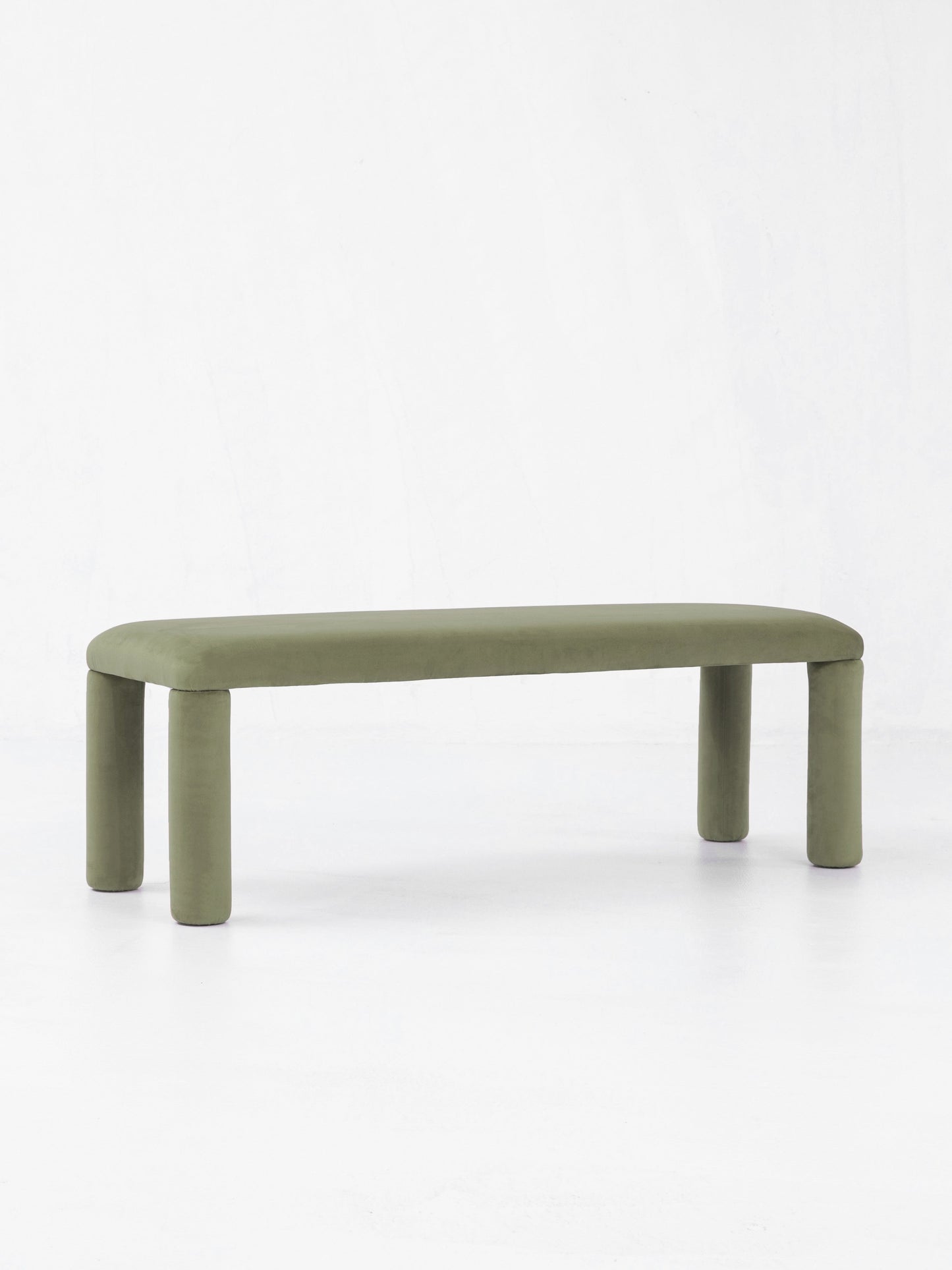 Temi Bench in Forest by Sun at Six Benches