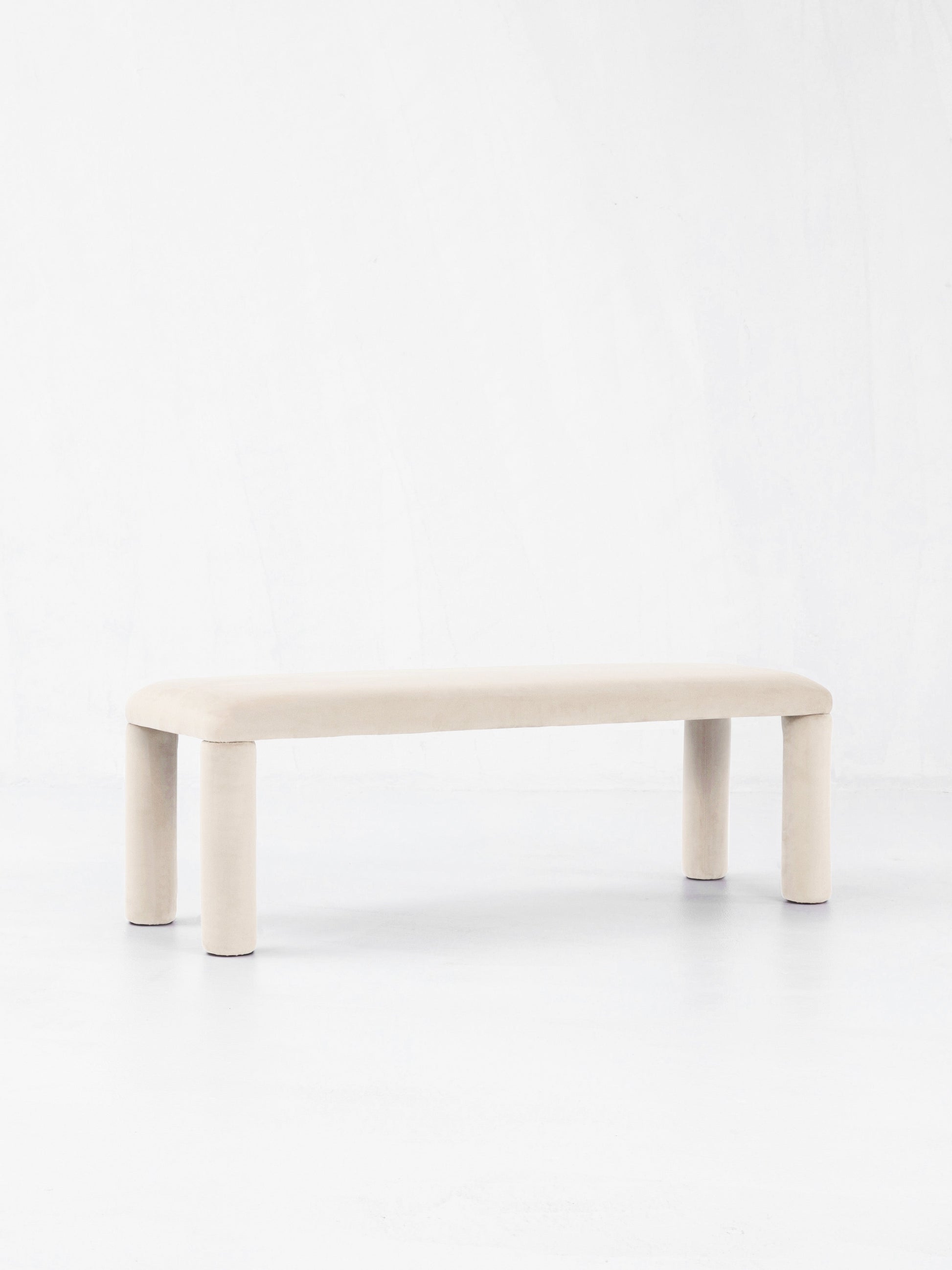 Temi Bench in Cream by Sun at Six Benches