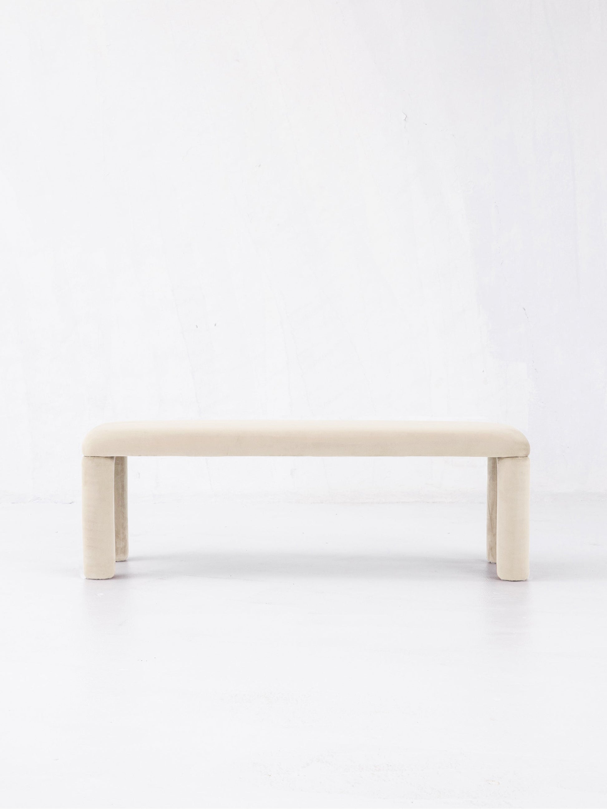 Temi Bench in Cream by Sun at Six Benches