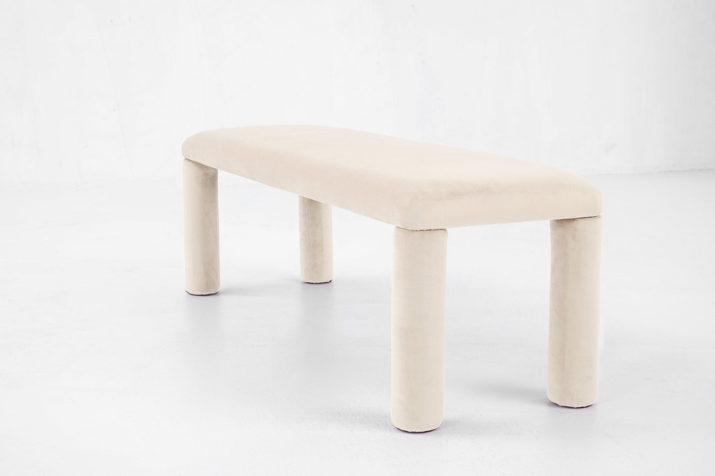 Temi Bench in Cream by Sun at Six Benches