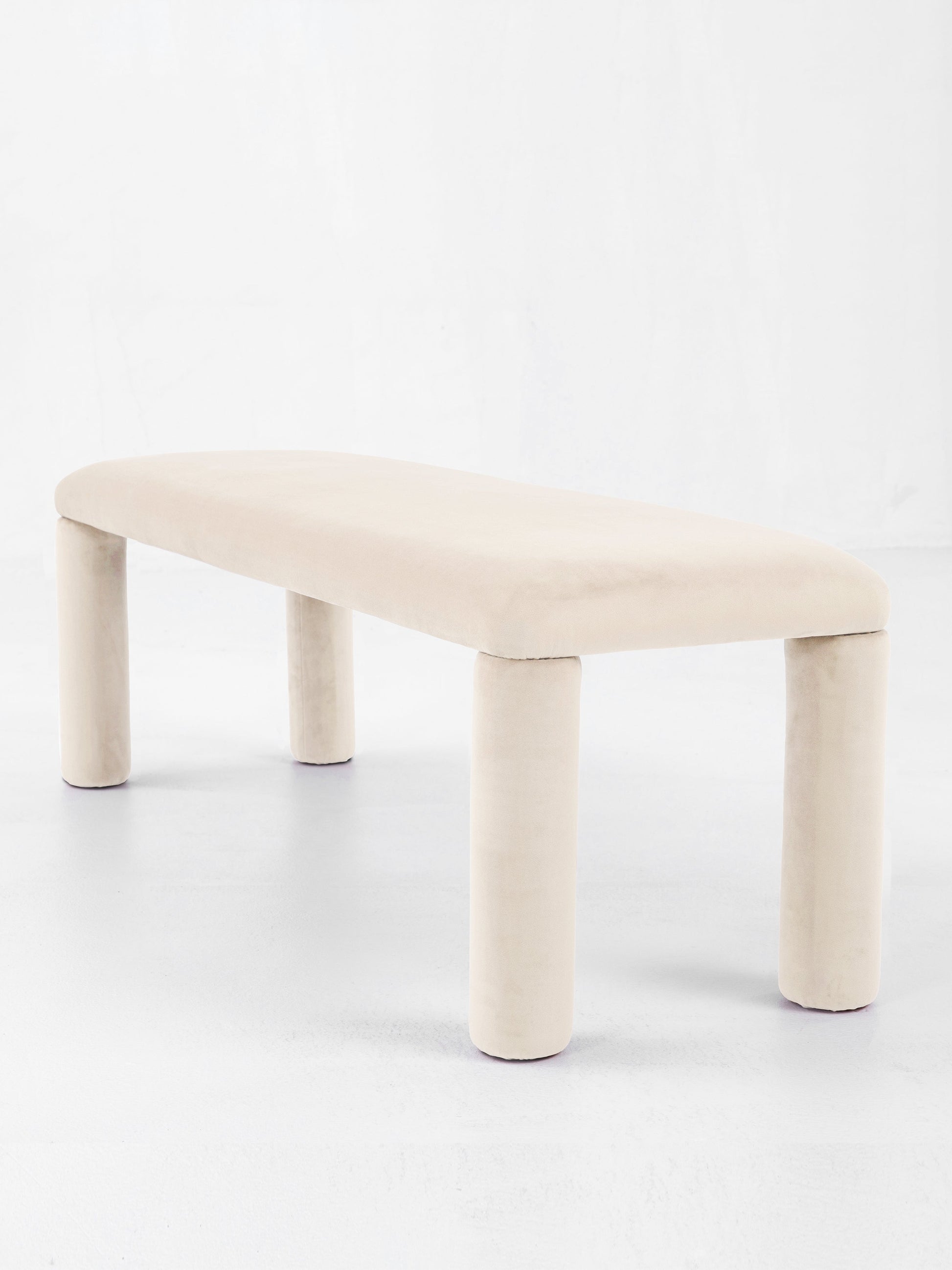 Temi Bench in Cream by Sun at Six Benches