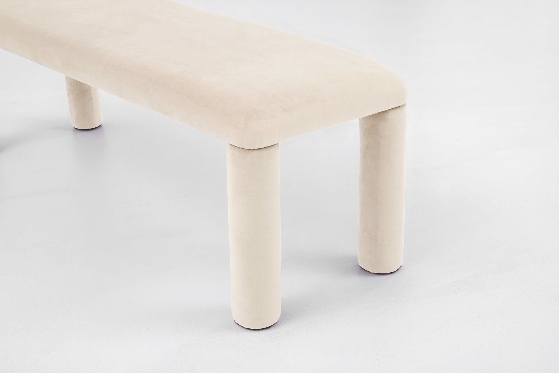 Temi Bench in Cream by Sun at Six Benches