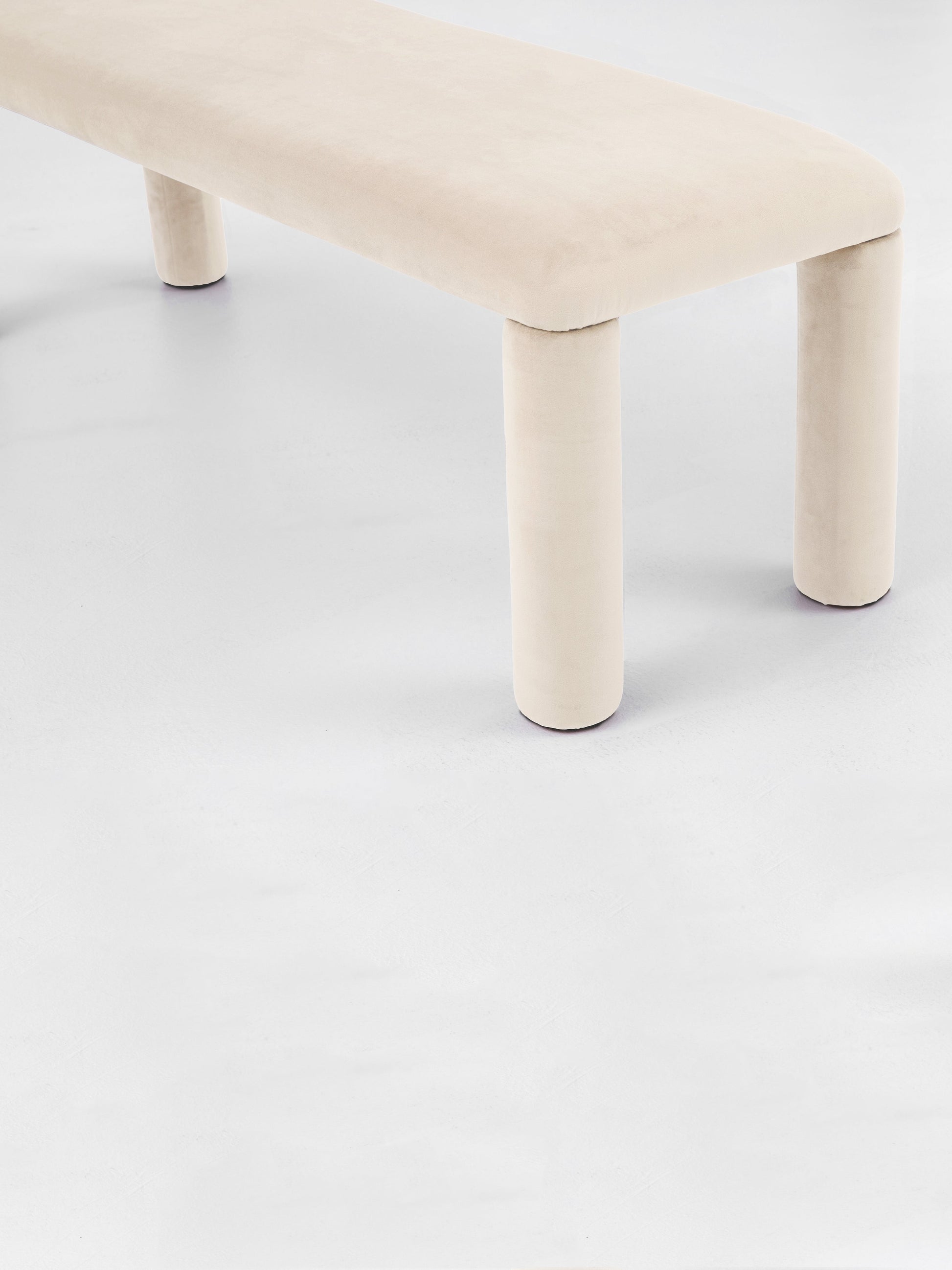 Temi Bench in Cream by Sun at Six Benches