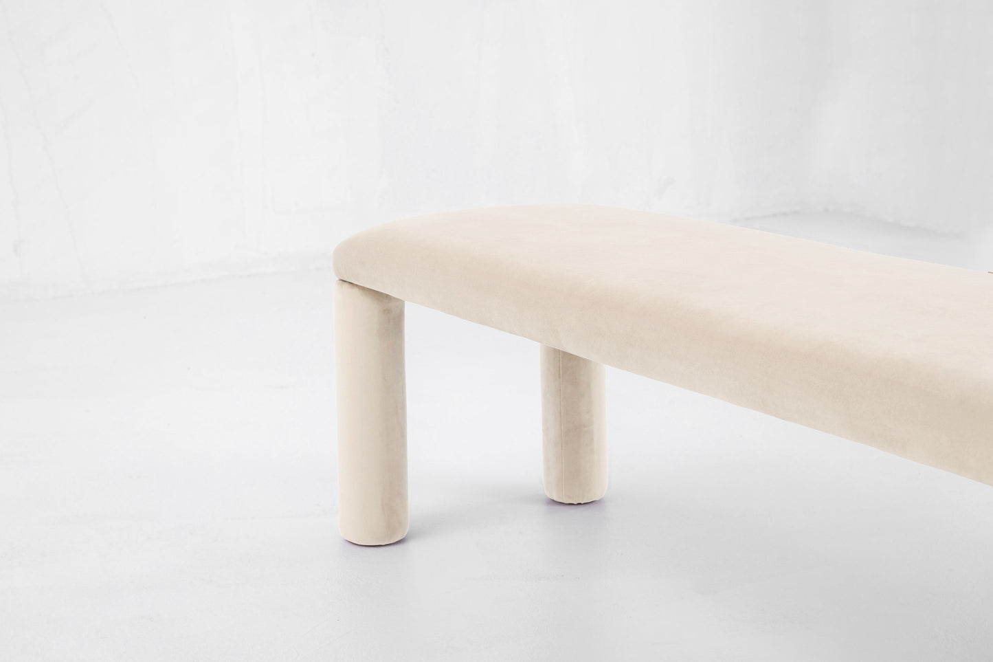 Temi Bench in Cream by Sun at Six Benches