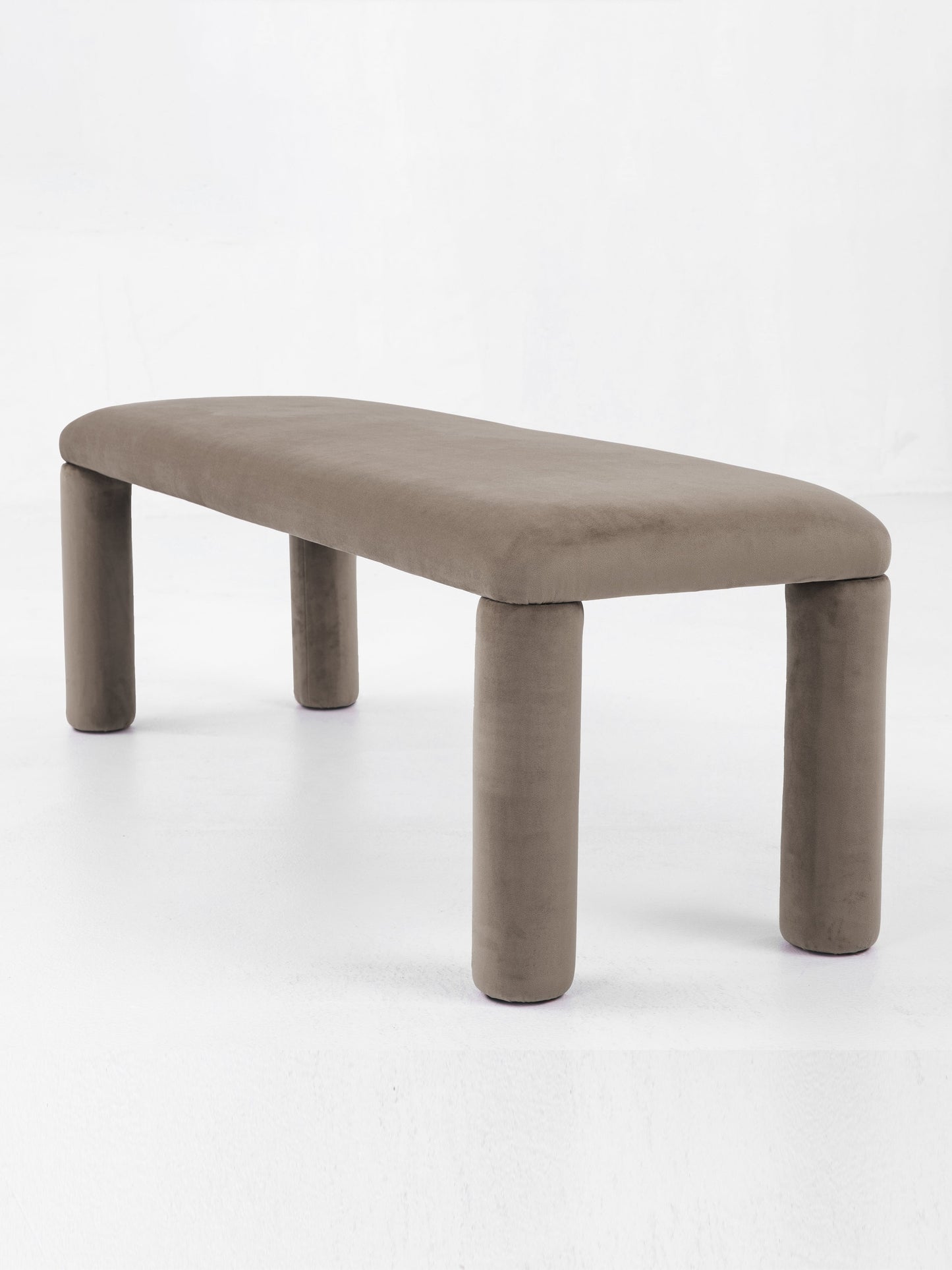 Temi Bench in Taupe by Sun at Six Benches