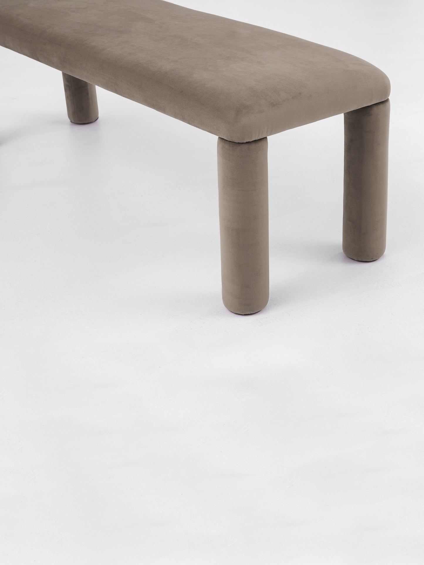 Temi Bench in Taupe by Sun at Six Benches