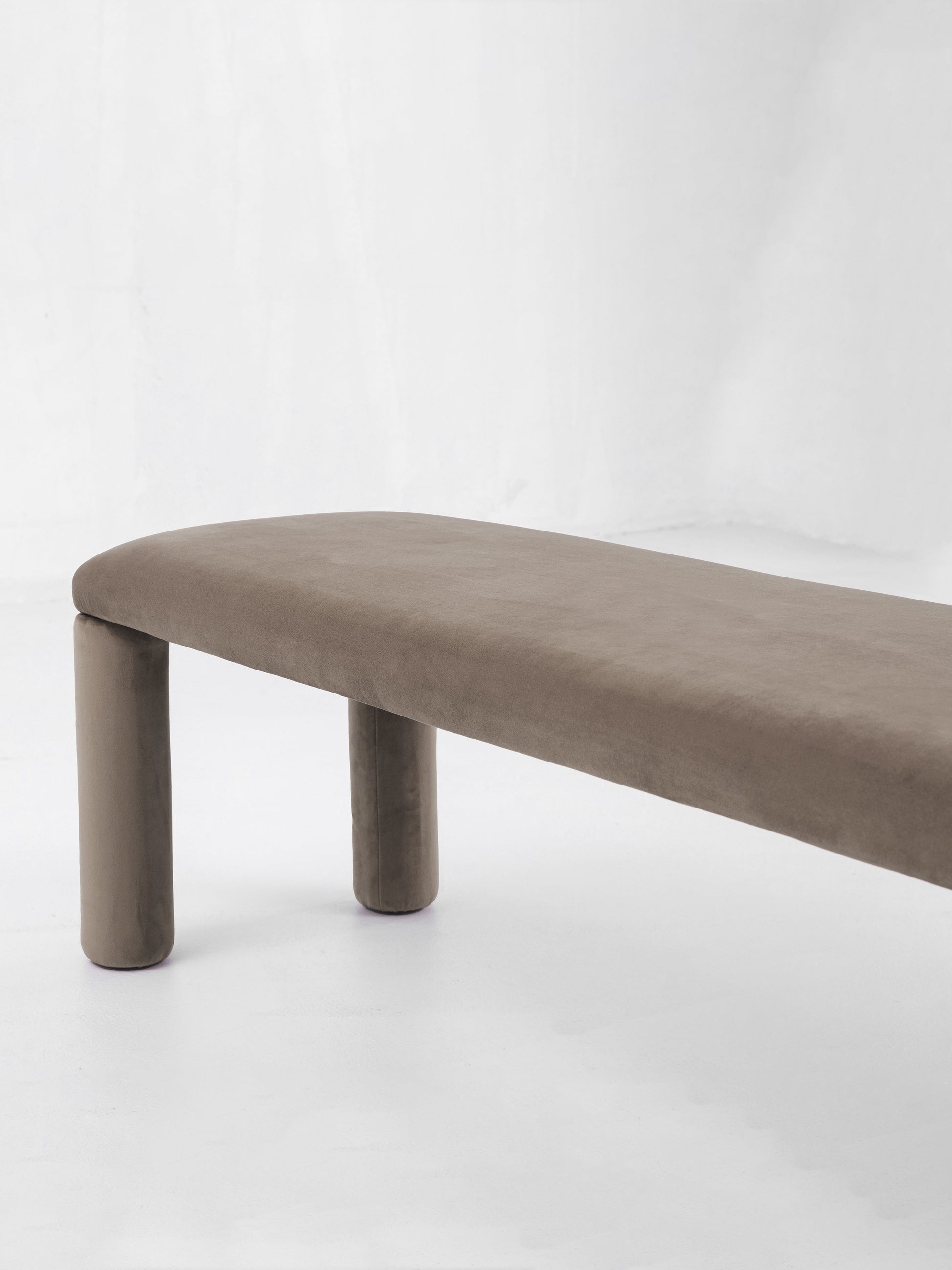 Temi Bench in Taupe by Sun at Six Benches