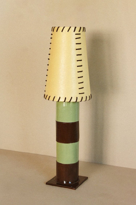 Templo Lamp - Sage Espresso  Table Lamps