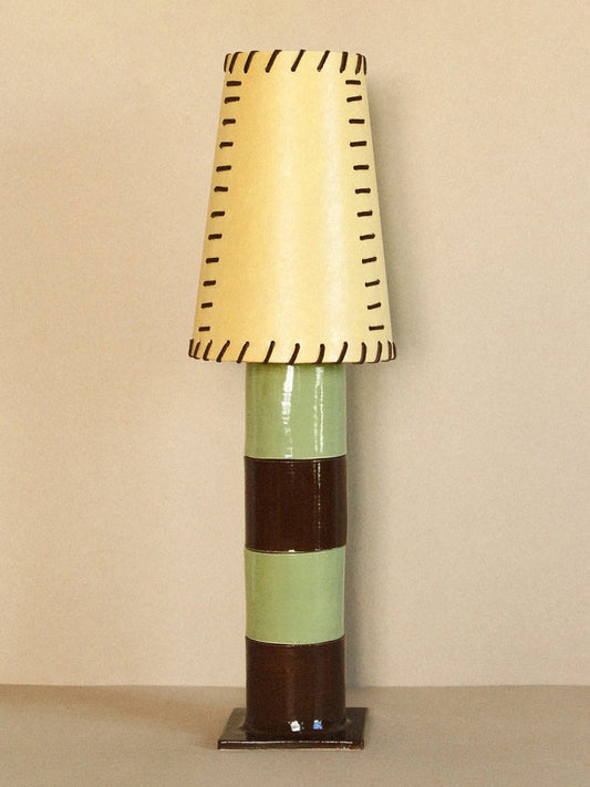 Templo Lamp - Sage Espresso  Table Lamps