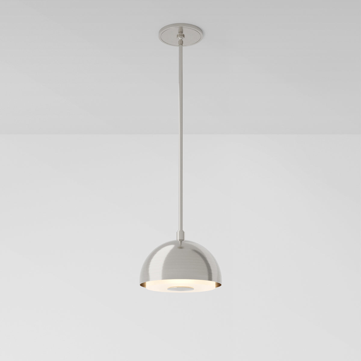 Tempo 9 Pendant Light in Brushed Nickel Pendant Lights