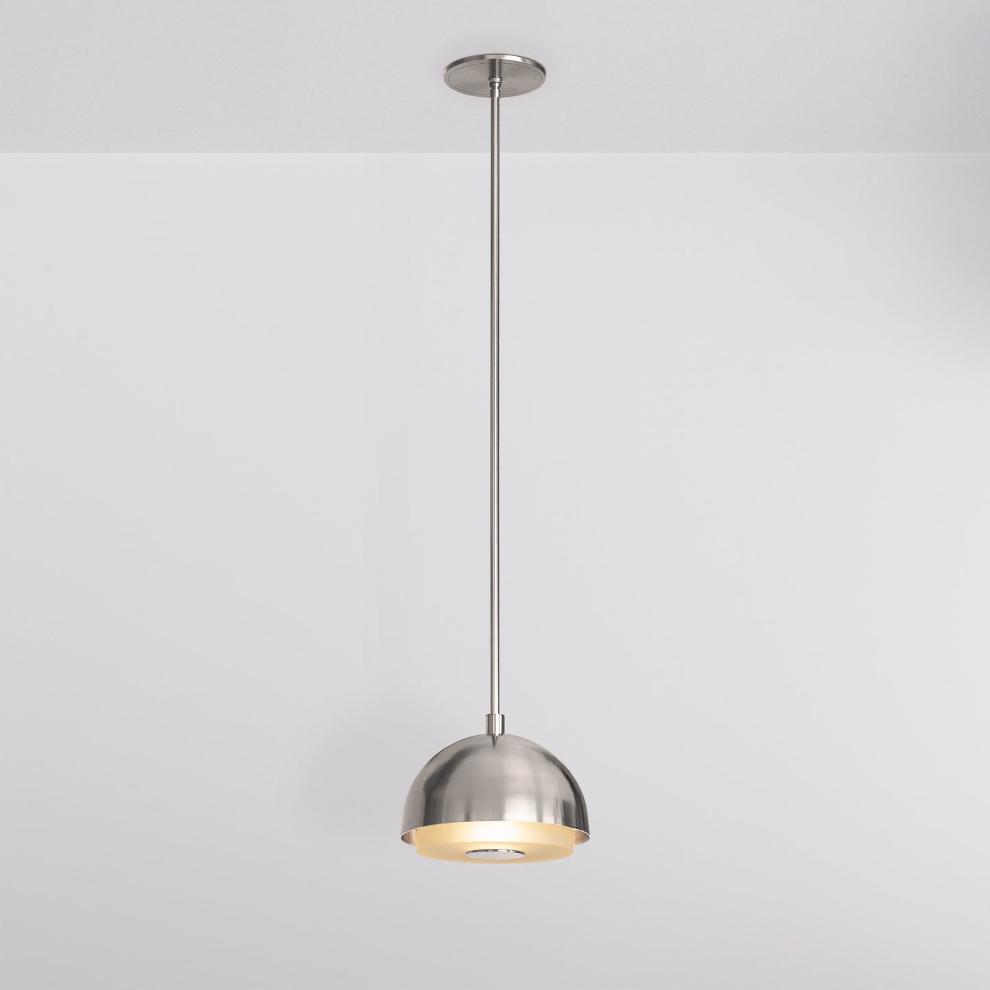 Tempo 9 Pendant Light in Brushed Nickel Pendant Lights