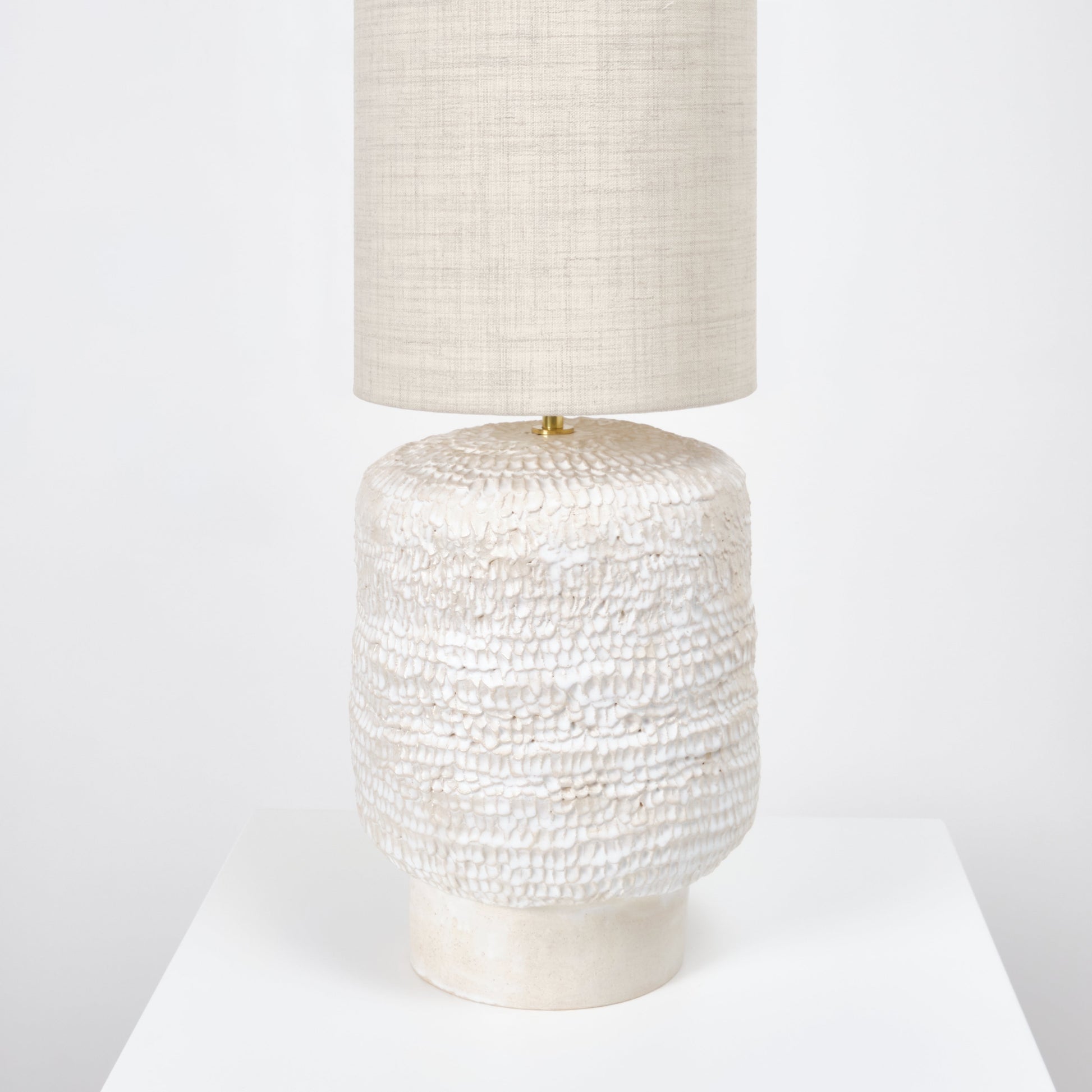 Textured Ceramic Light in Cream by Project 213A Table Lamps