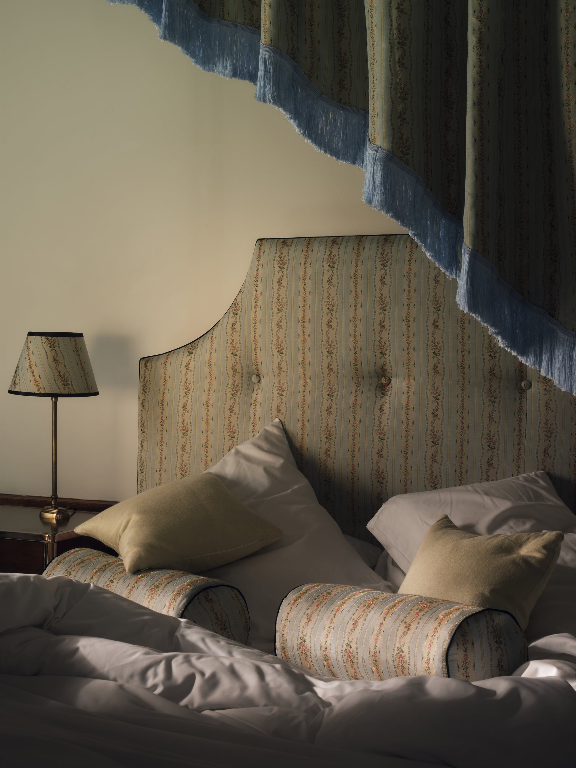 The CC Bolster in Spitalfields Stripe Pillows